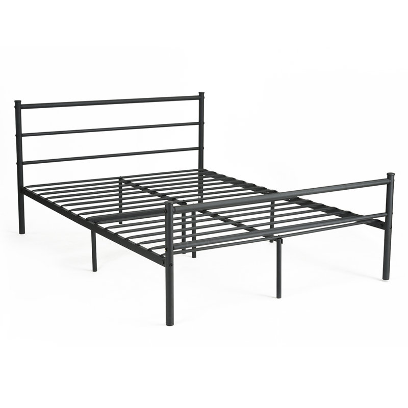 Metal Bed Frame Double Wayfair Serene Clara 4ft Small Double Black